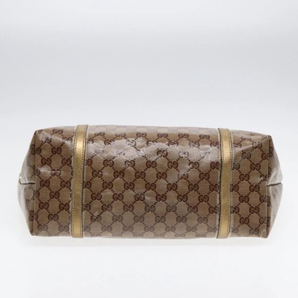 GUCCI GG Crystal Tote Bag Gold Tone Gold 197958 Auth ki4759 - Picture 7 of 16